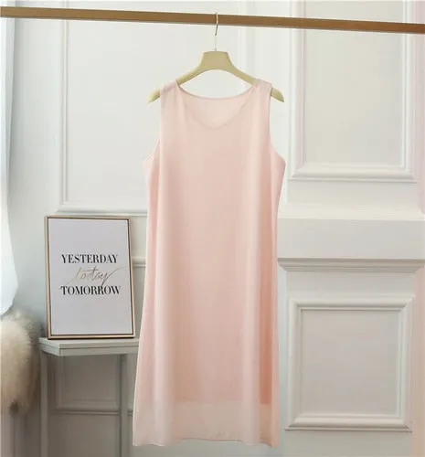2023 Beach Womens Dress Summer Fashion Brand Mid-length V-neck Solid Color Chiffon Dress