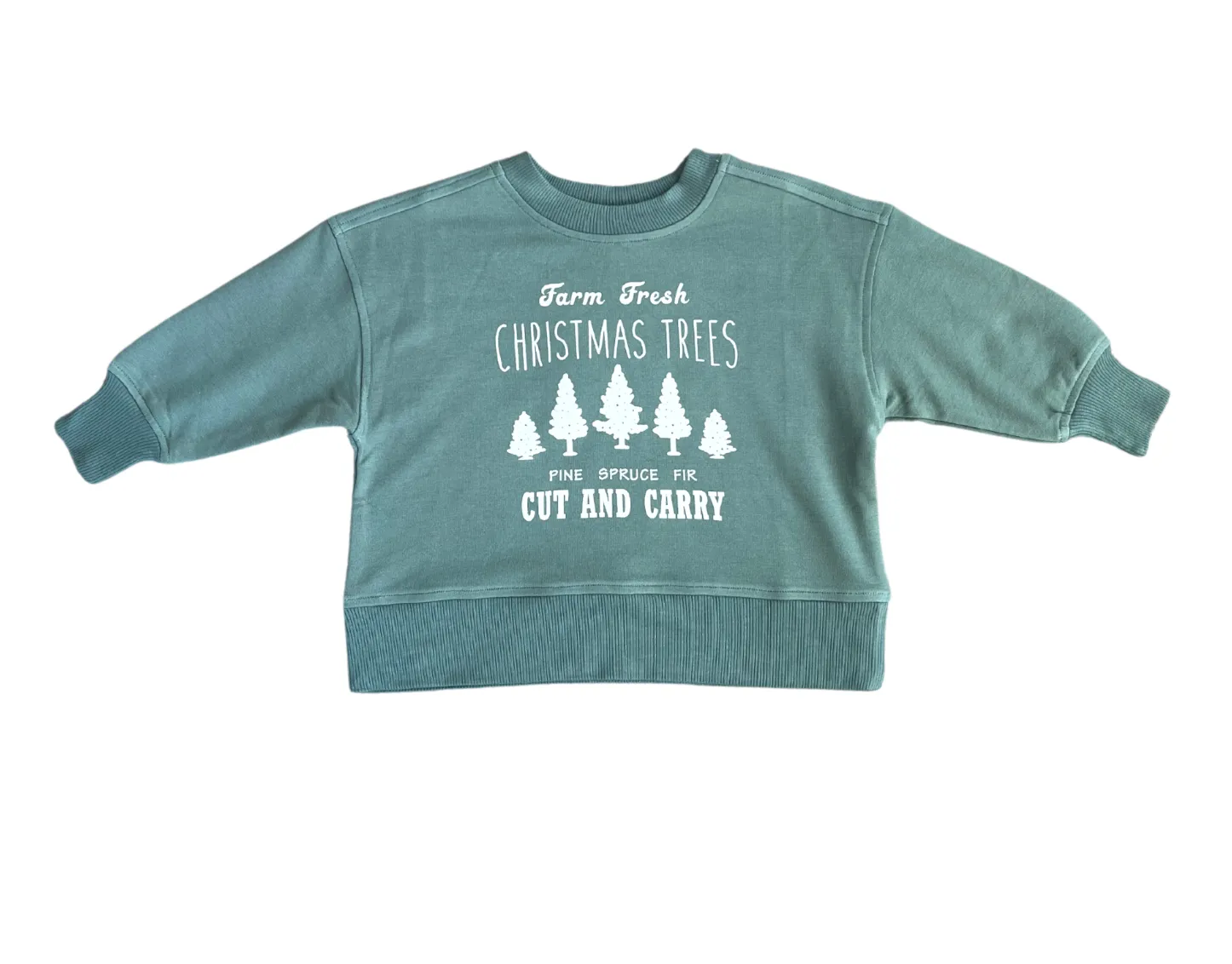 Boxy Sweatshirt - Farm Fresh Christmas Trees