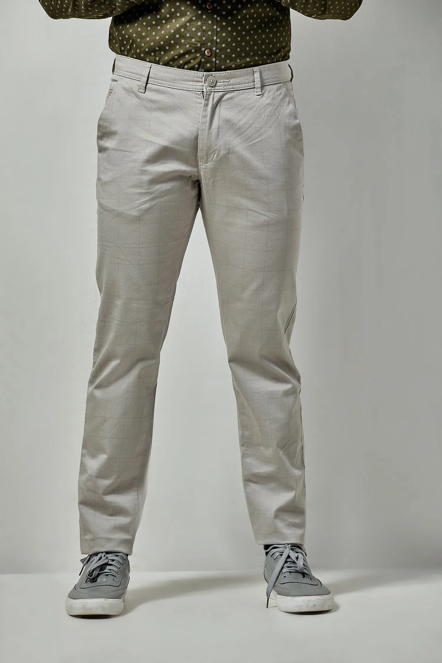 Checkered Casual Trouser
