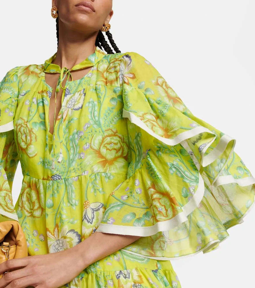 Dorothee Schumacher Floral ramie maxi dress
