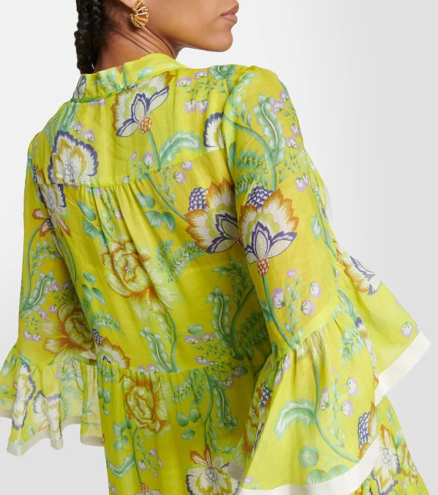 Dorothee Schumacher Floral ramie maxi dress