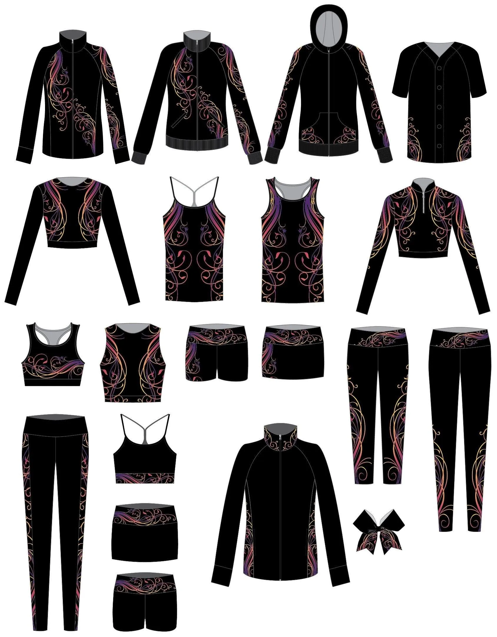 Fancy Popcolour Racer Strap Crop