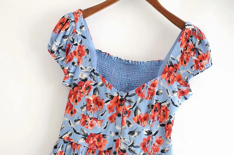 FLORAL CROP TOP BLOUSE