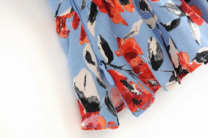 FLORAL CROP TOP BLOUSE