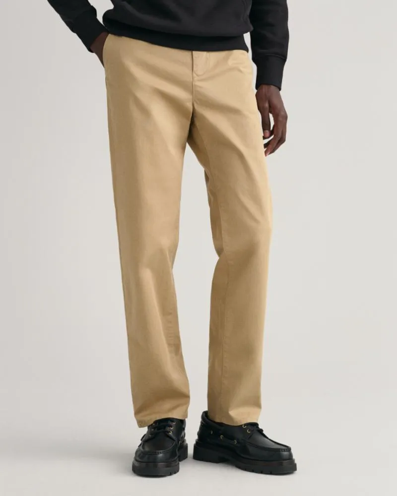Gant Apparel Mens REGULAR TWILL CHINOS 248/DARK KHAKI