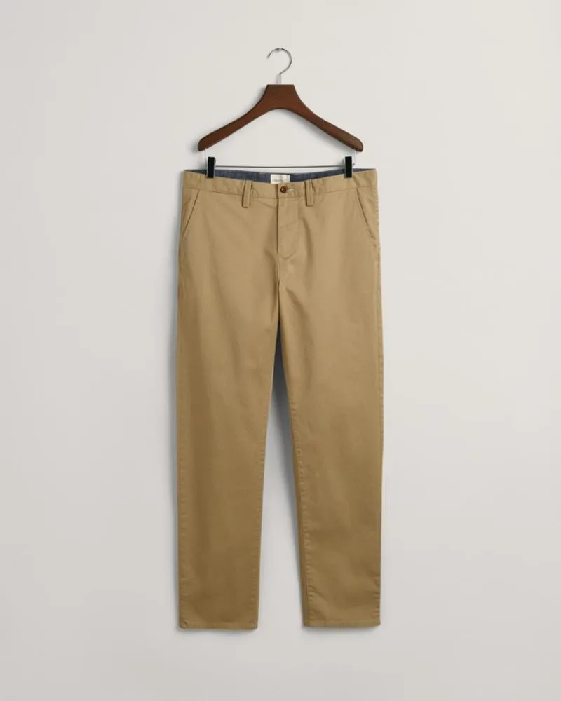 Gant Apparel Mens REGULAR TWILL CHINOS 248/DARK KHAKI