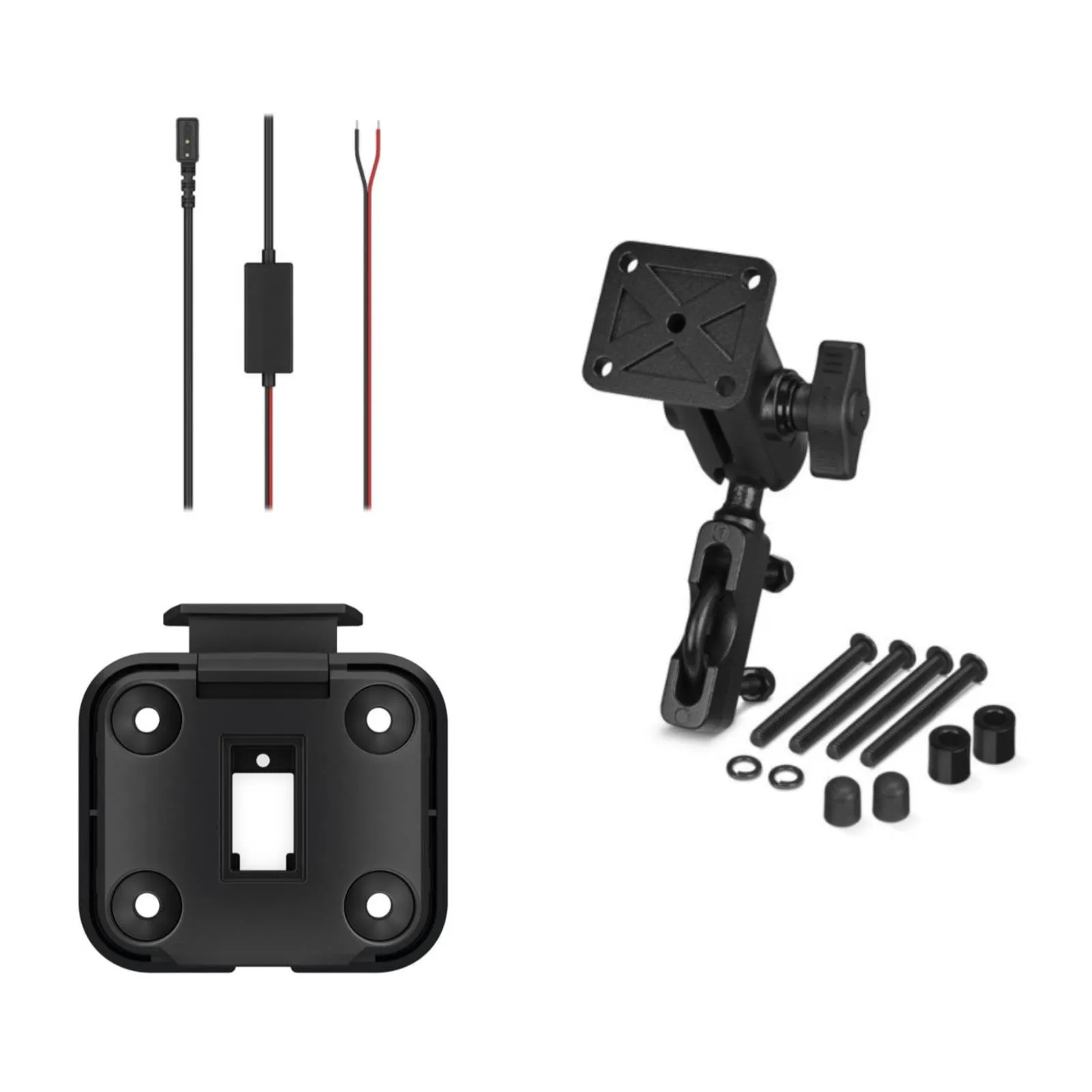 Garmin Handlebar Mount Kit   Motorcycle Mount Bracket & Power Cable