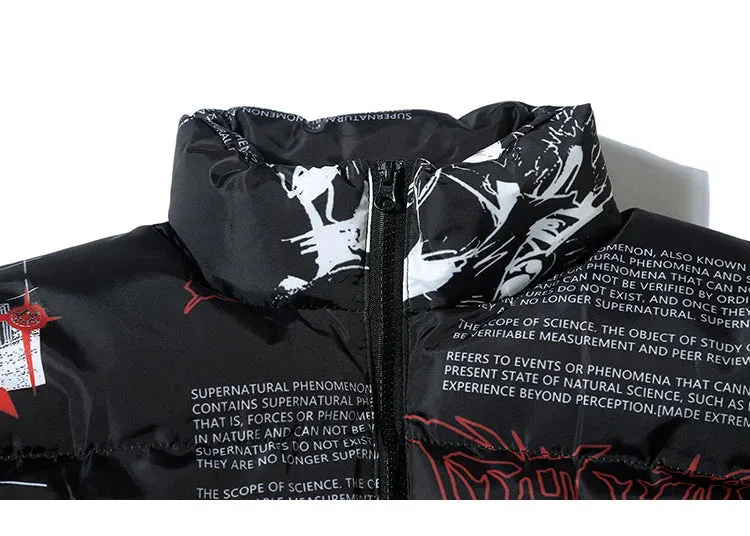 Harajuku "Rock Lee & One Punch Man" Anime Puffer Jacket