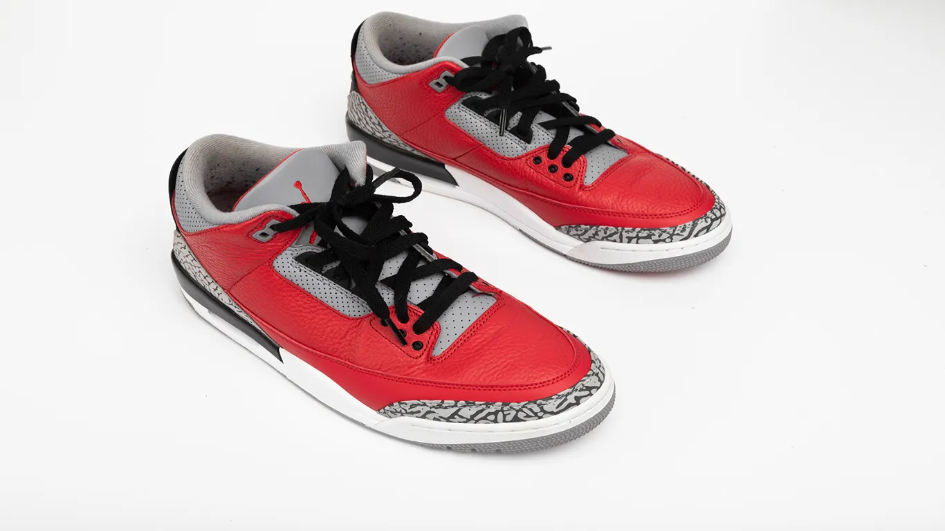 Jordan 3 Retro Fire Red Cement (Nike Chi)