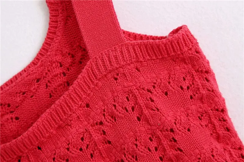 POINTELLE  CROP TOP