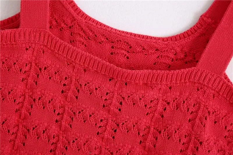 POINTELLE  CROP TOP