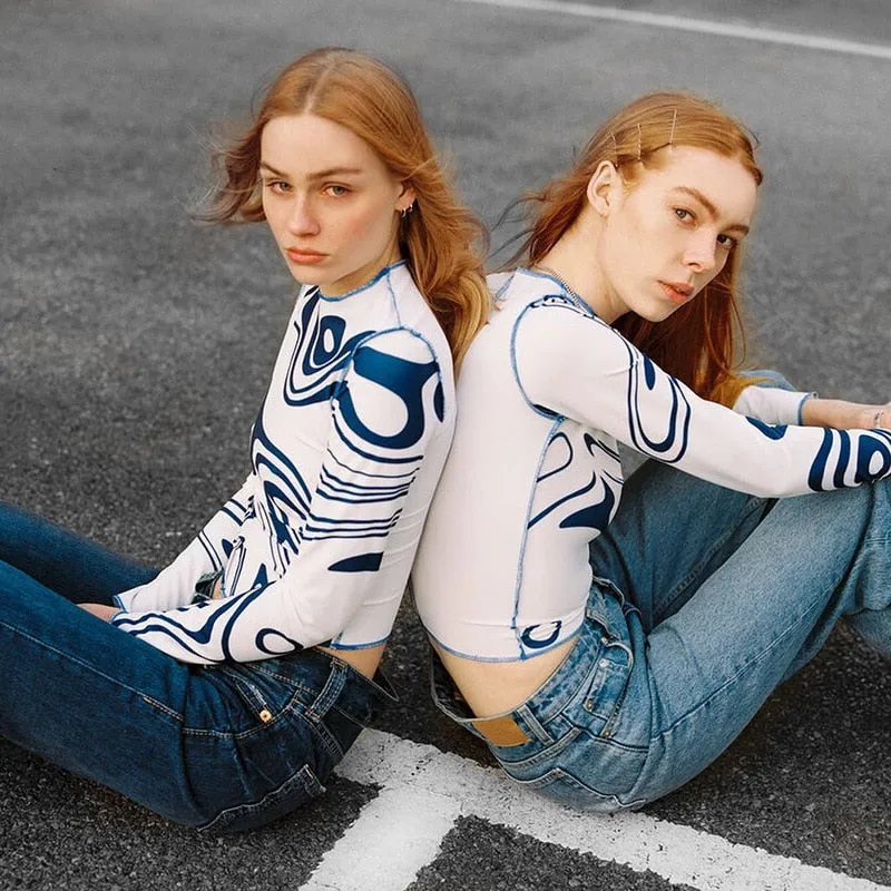 PRINT PATCHWORK CROP TOP