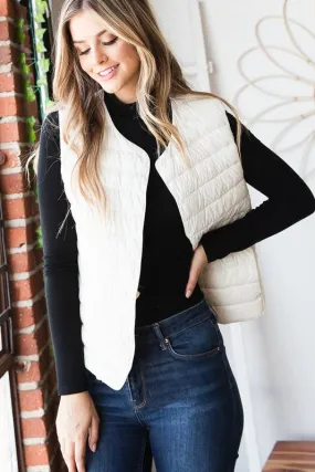 Puffer Vest with Snaps