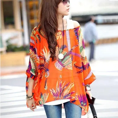 Summer Dress New Arrival 2018 Flower Print Bohemian Dress
