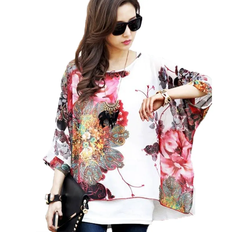 Summer Dress New Arrival 2018 Flower Print Bohemian Dress