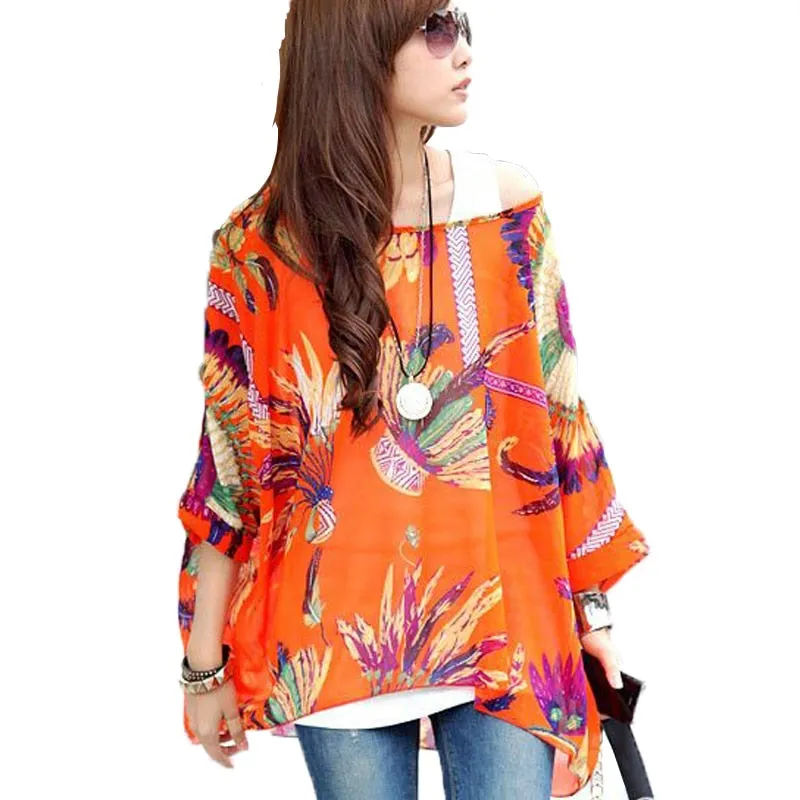 Summer Dress New Arrival 2018 Flower Print Bohemian Dress