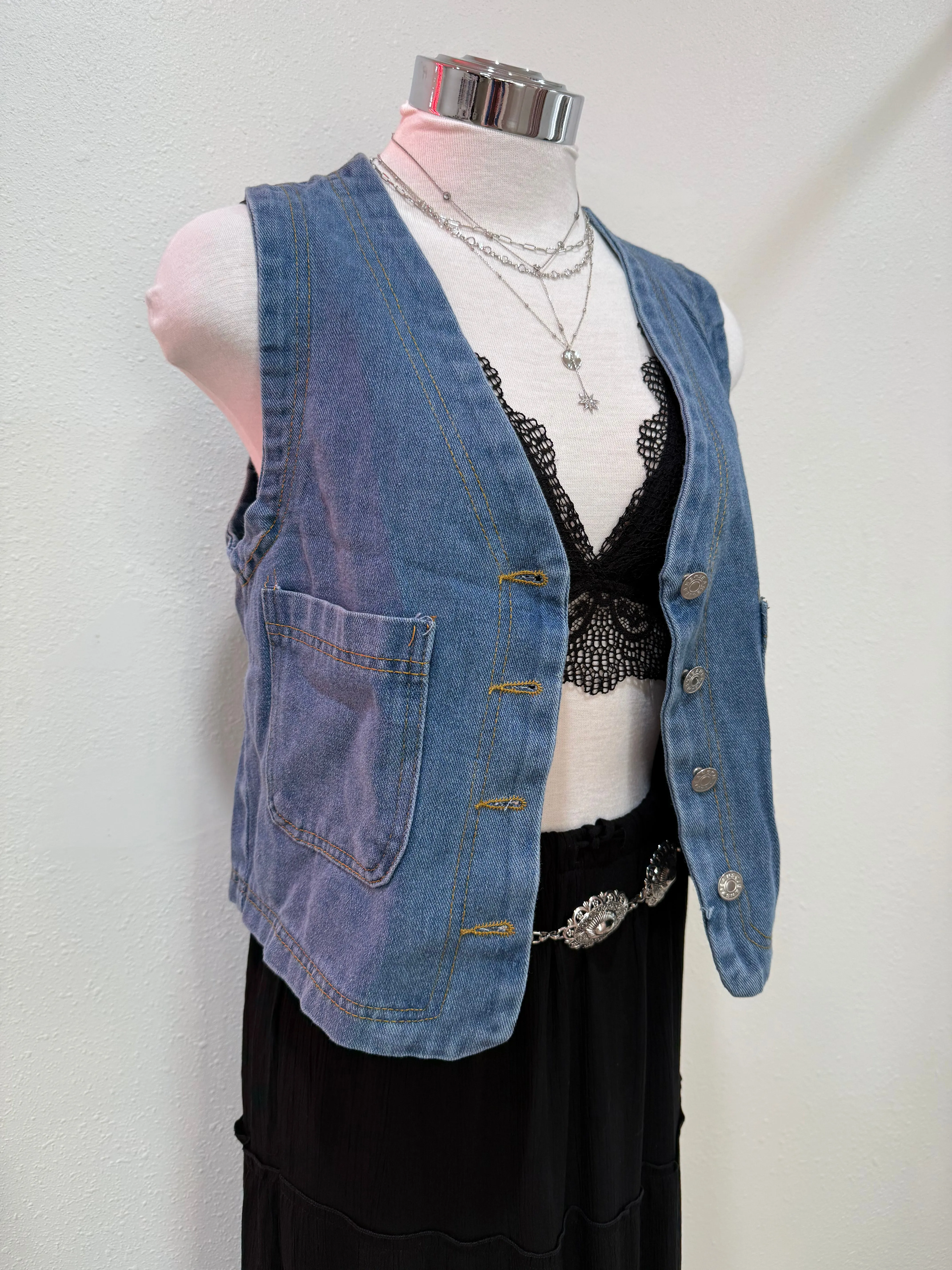 Willow Denim Vest